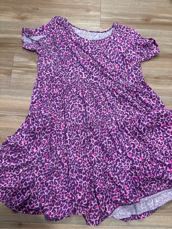 Lilly Pulitzer Dresses & Skirts - Lilly Pulitzer Purple & Pink Leopard Tiered Dress size XL